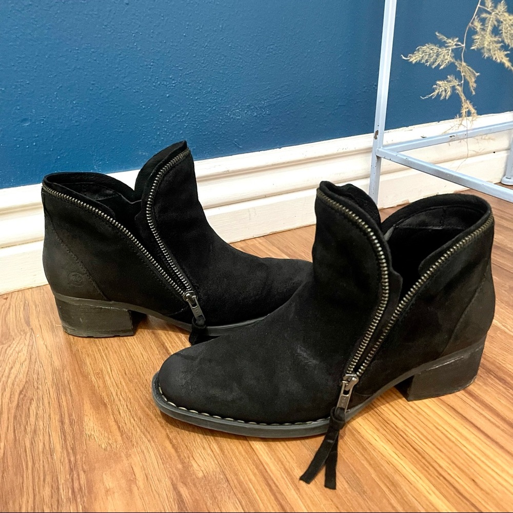 ONLY WORN ONCE Born Black Distressed Montoro Bootie Ankle Boot